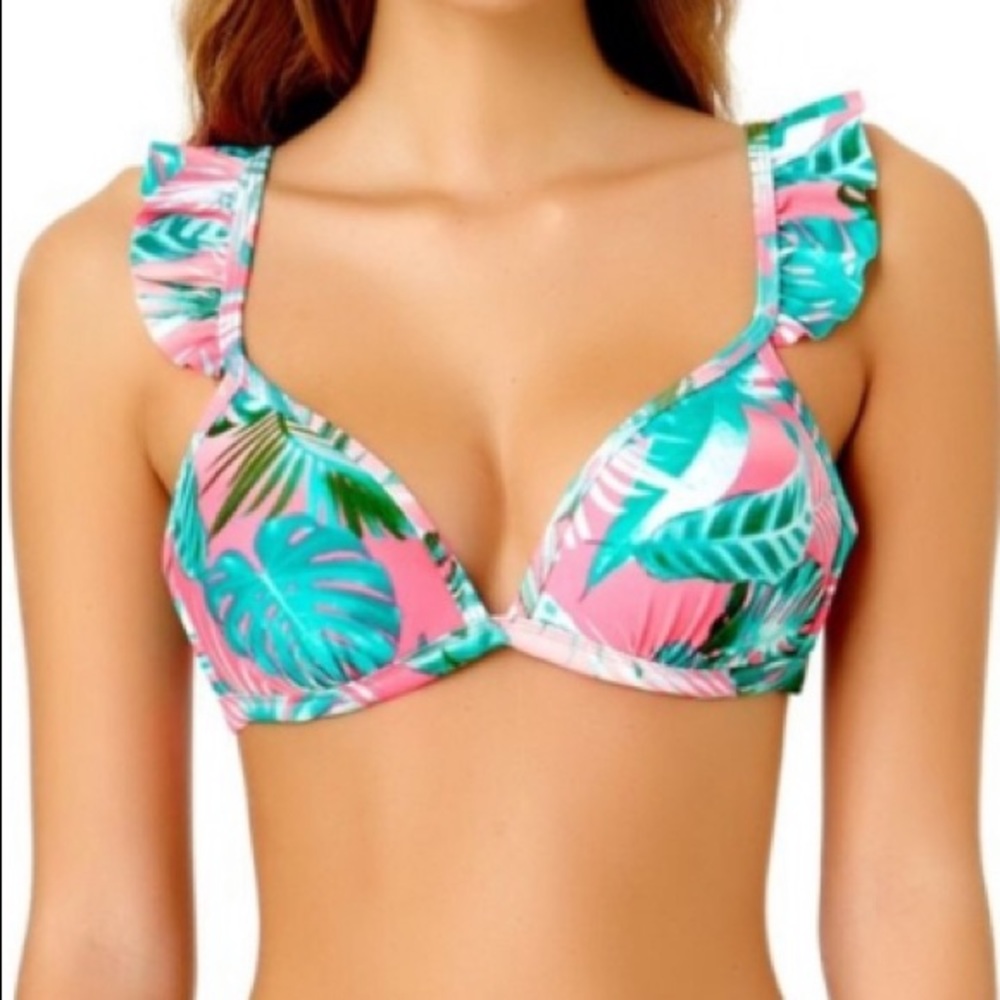 New Ruffle Strap Bikini Top
